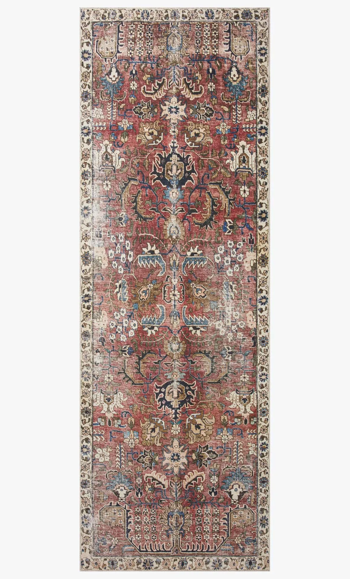 Chris Loves Julia x Loloi Jules Collection - Traditional Power Loomed Rug in Merlot (JUL-01)