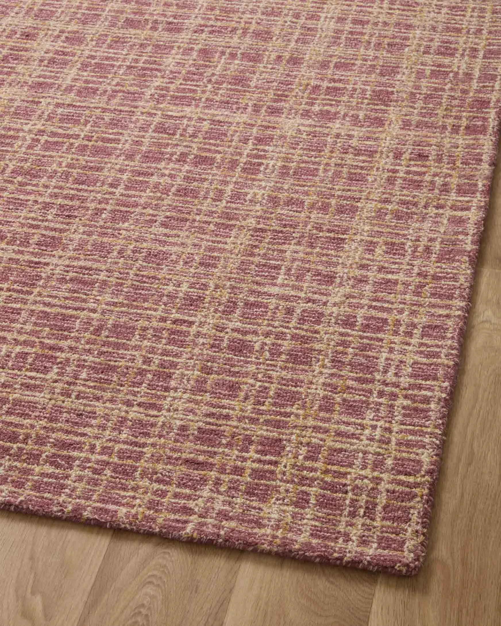 Chris Loves Julia x Loloi Polly Collection - Contemporary Hand Tufted Rug in Berry & Natural (POL-03)