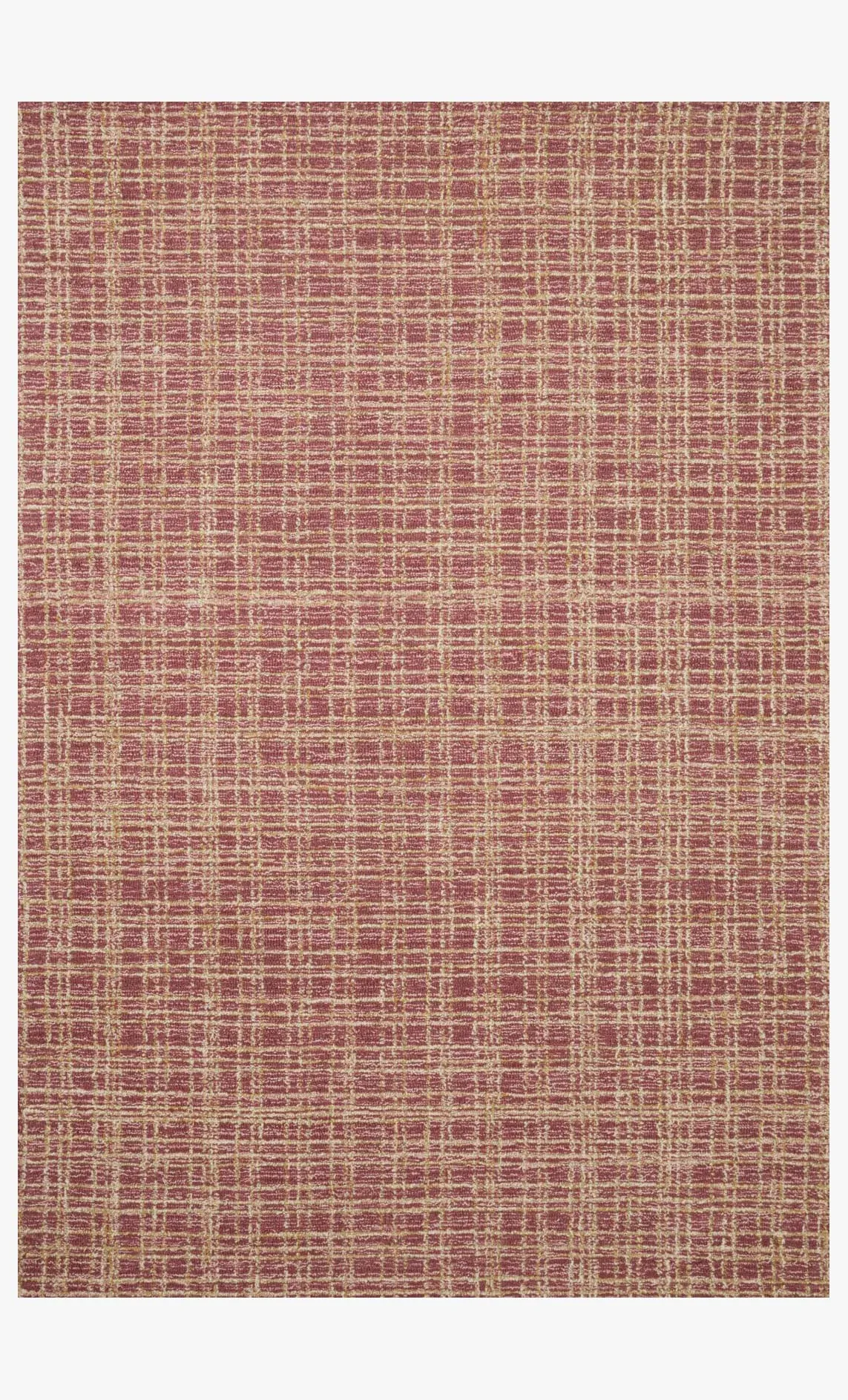 Chris Loves Julia x Loloi Polly Collection - Contemporary Hand Tufted Rug in Berry & Natural (POL-03)