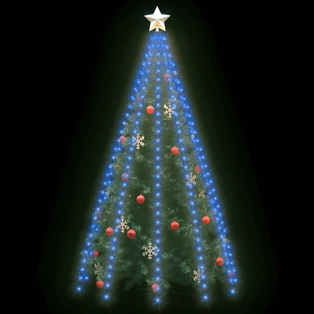 Christmas Tree Net Lights with 300 LEDs Blue 300 cm