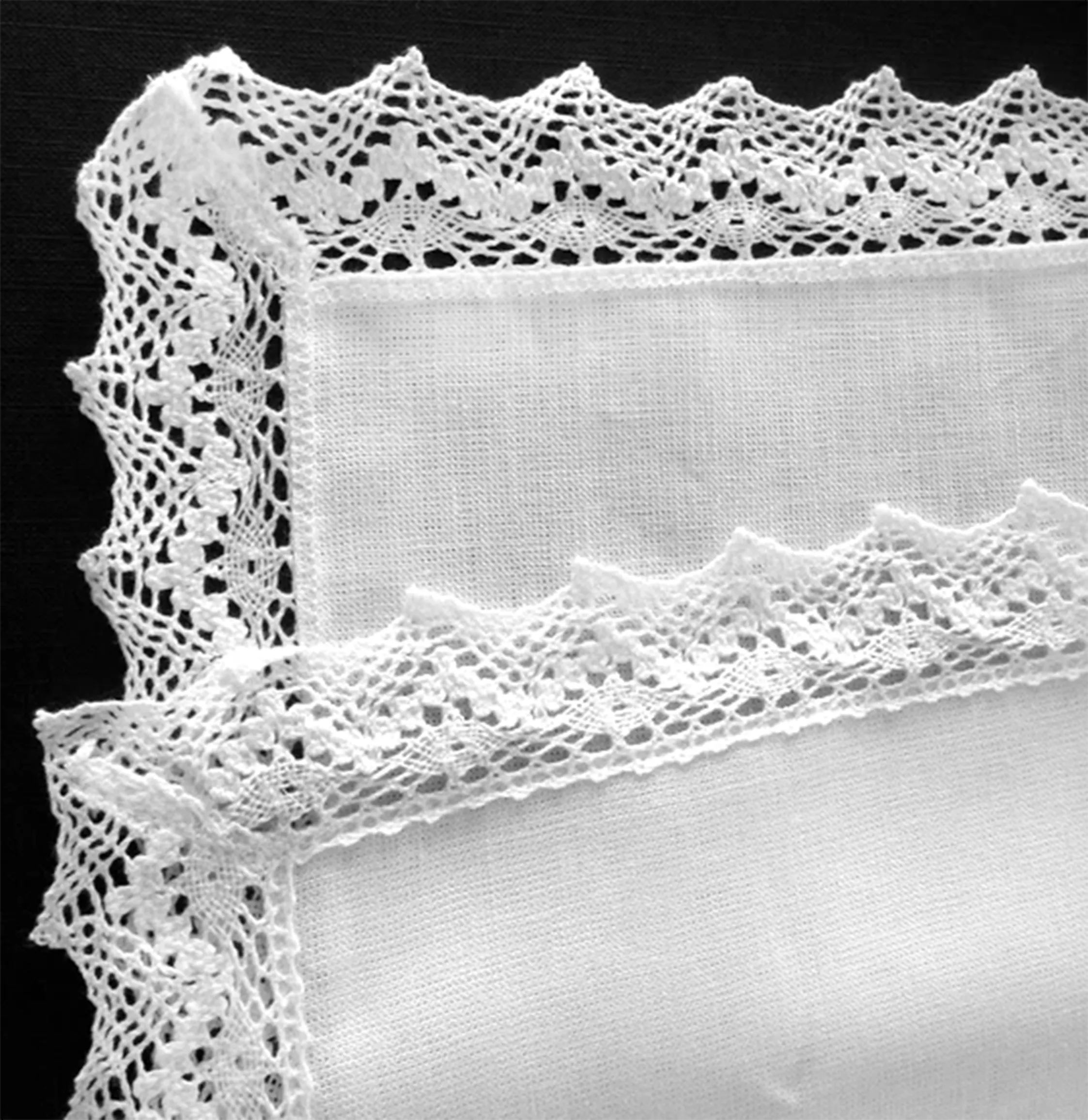 Classic Irish Linen Lace Table Runner