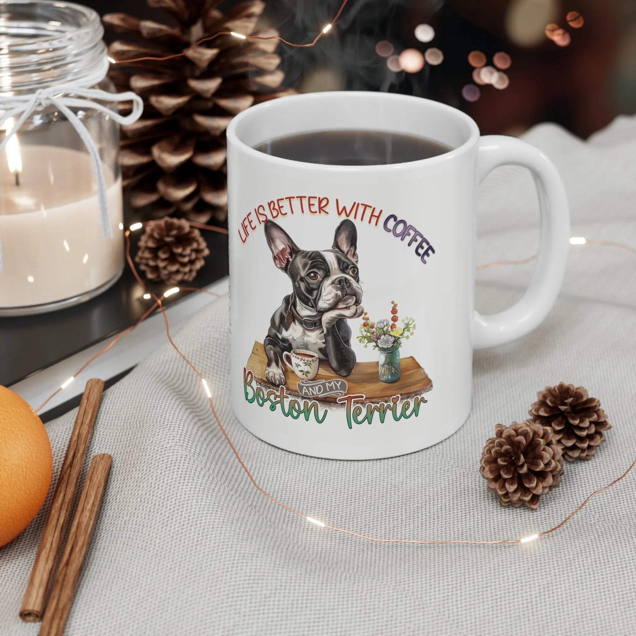 Coffee Mug, 11oz - Boston Terrier