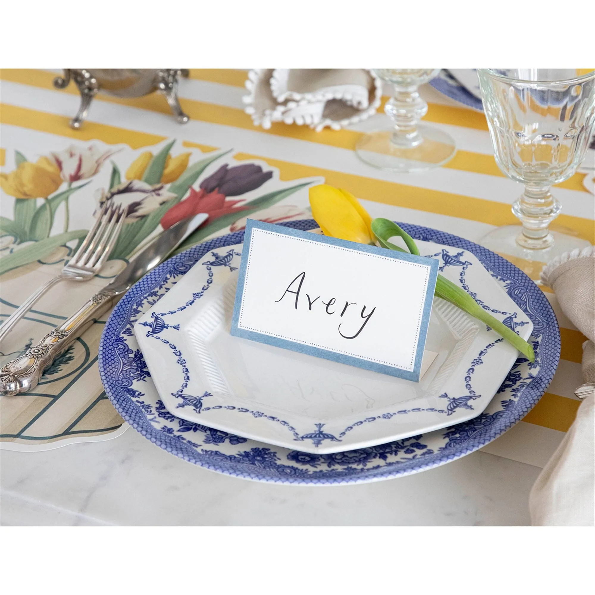 Cornflower Blue Place Cards