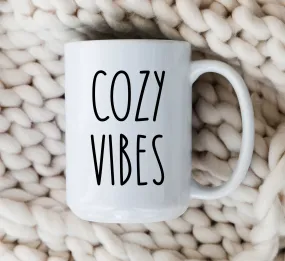 Cozy Vibes Mug Fall Coffee Cup Autumn Mug