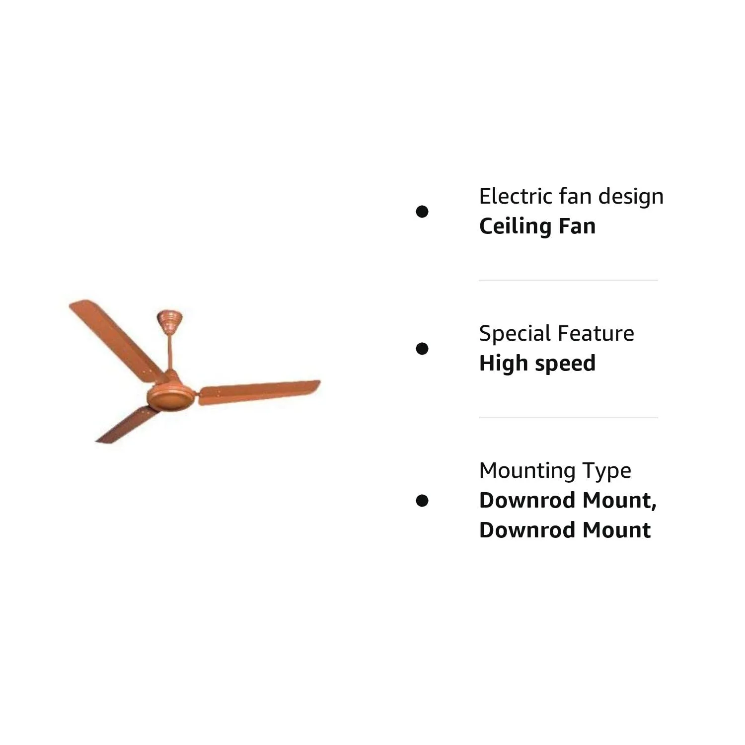 Crompton Greaves High Speed 1200 Mm (48") Ceiling Fan (Brown)