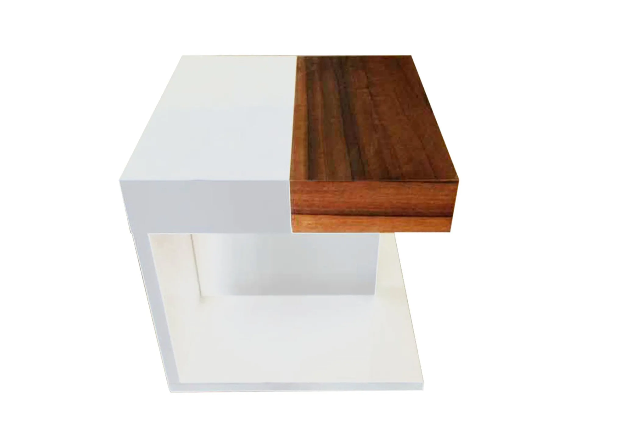 Cruz End Table - Brn/Wht