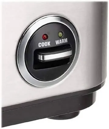 Cuisinart Rice Cooker (BRUSHED STAINLESS STEEL) makes perfectly fluffy rice, you can use the built-in tray to steam other foods while the rice is cooking for a complete and healthy dinner- CU-CRC-400