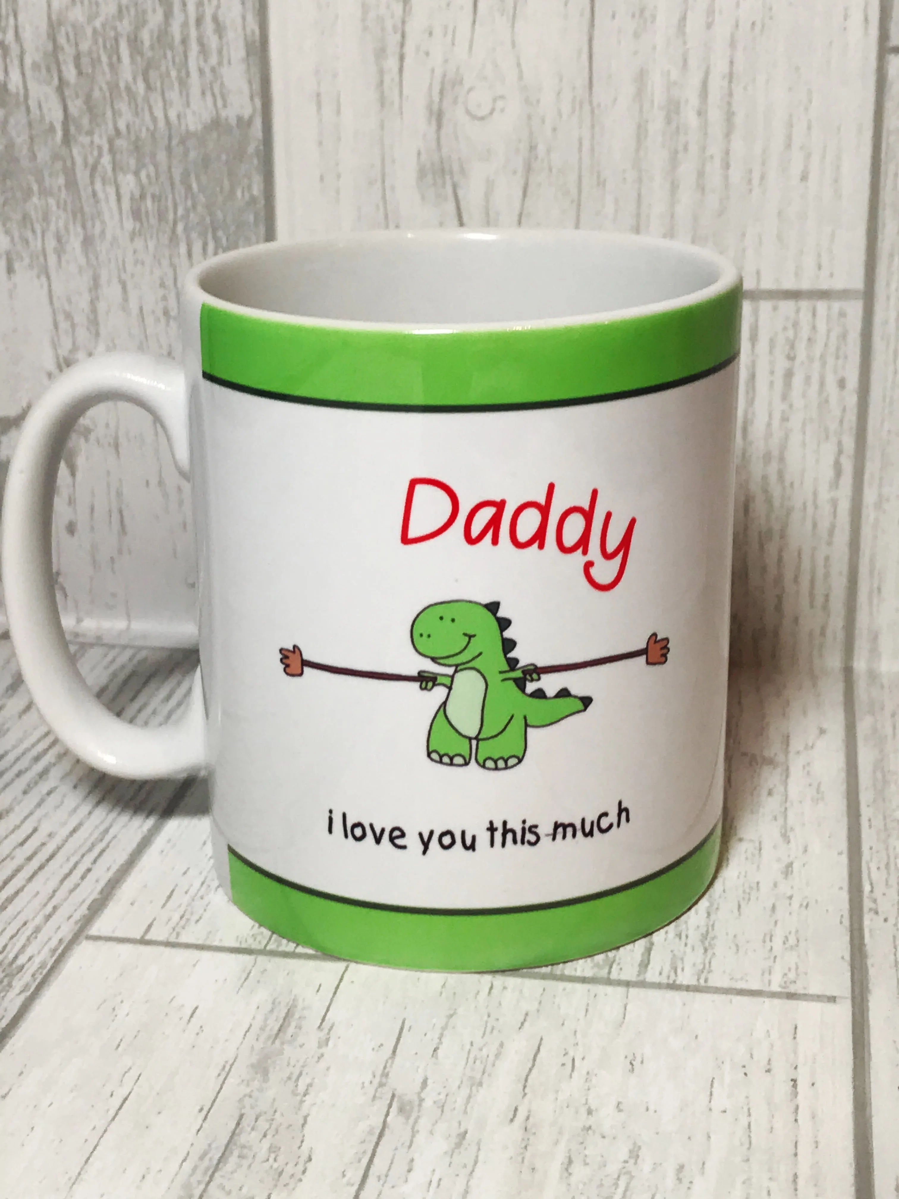 Daddy I love you this much T-rex Mug