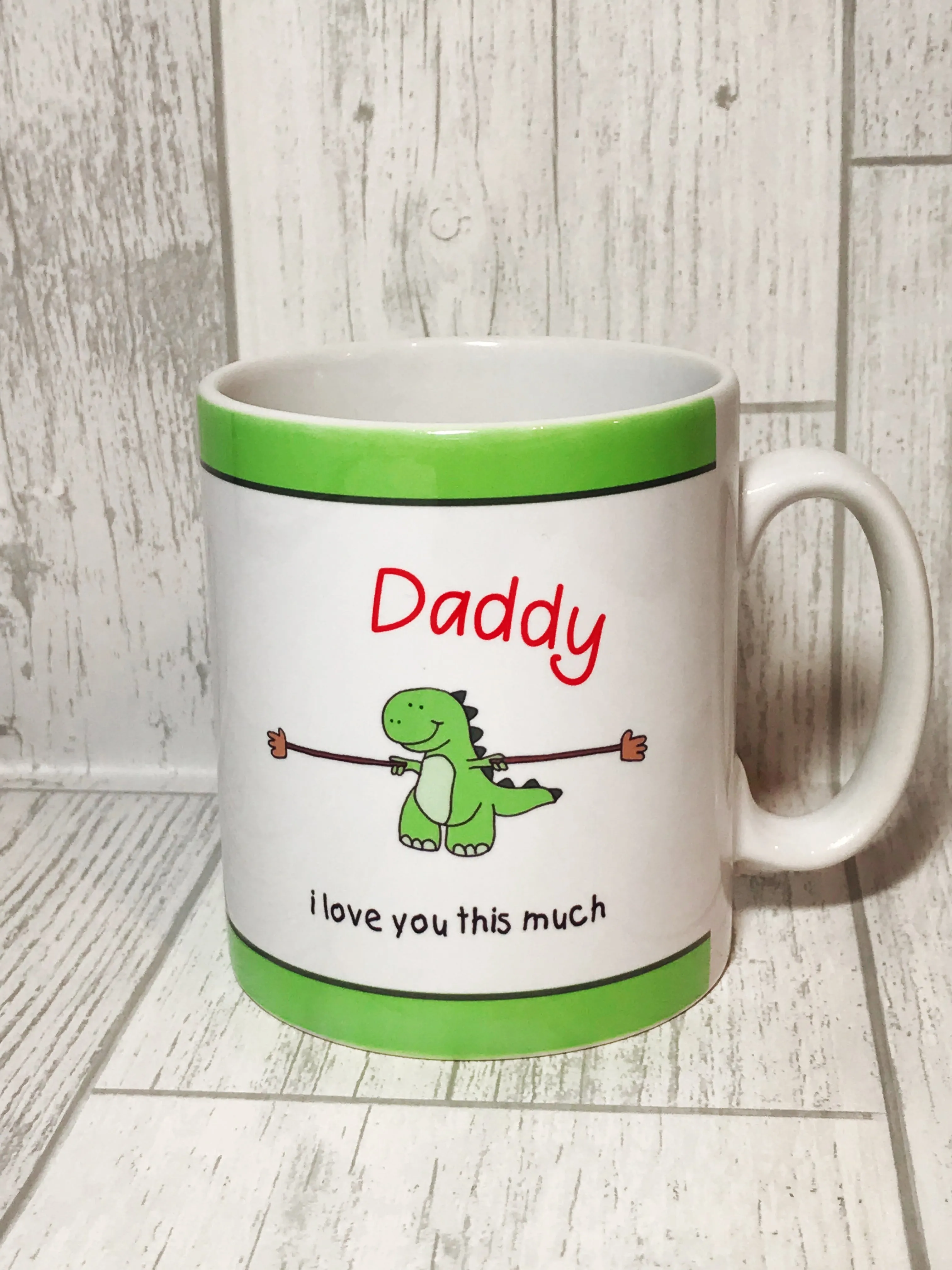 Daddy I love you this much T-rex Mug