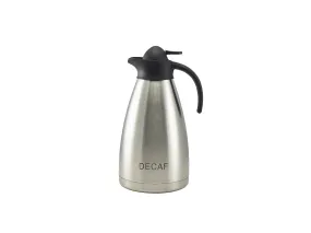 Decaf Inscribed St/St Contemporary Vacuum Jug 2.0L