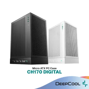 DEEPCOOL CH170 DIGITAL BLACK / WHITE Mini-ITX (ITX) PC Case