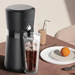 Digital Iced Coffee Maker with 10oz, Reusable Cup & Straw Included