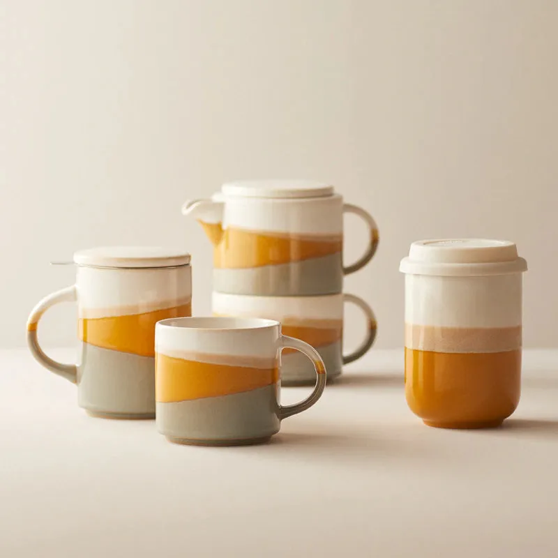 Dipped Ceramic Mug - Golden Light