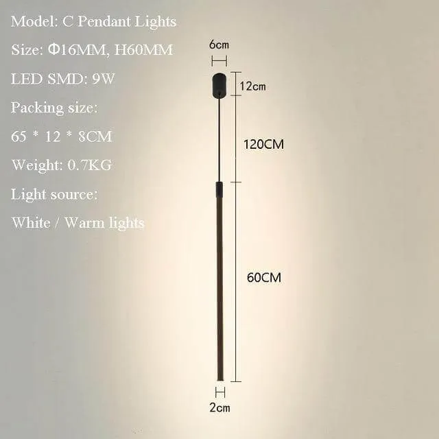 Elegant Vertical Atmospheric Floor Lamp