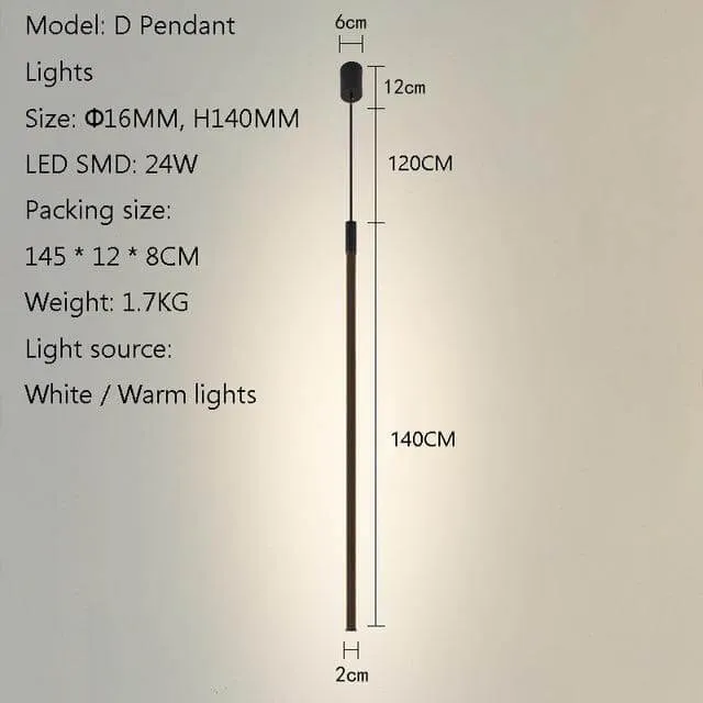 Elegant Vertical Atmospheric Floor Lamp