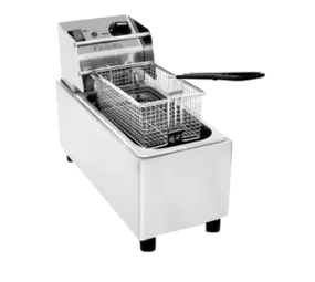 Eurodib SFE01820 countertop electric fryer with single well and 0.5 gallon capacity