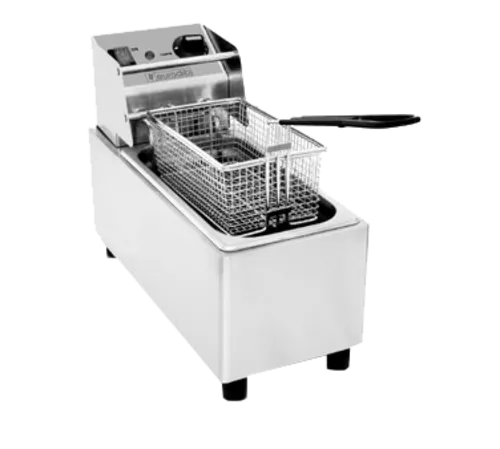 Eurodib SFE01820 countertop electric fryer with single well and 0.5 gallon capacity