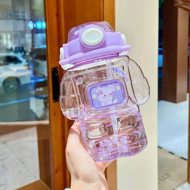 Fascinating Robot Matt Tumbler Water Bottle For Tumbler Lovers.(1000mL)