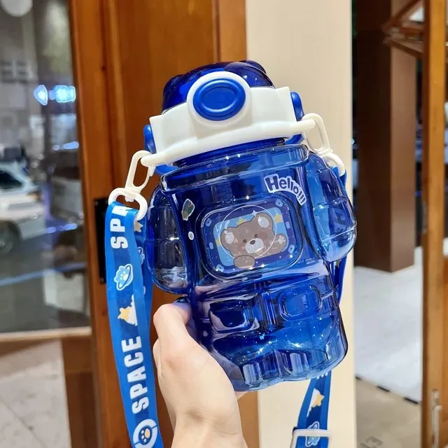 Fascinating Robot Matt Tumbler Water Bottle For Tumbler Lovers.(1000mL)