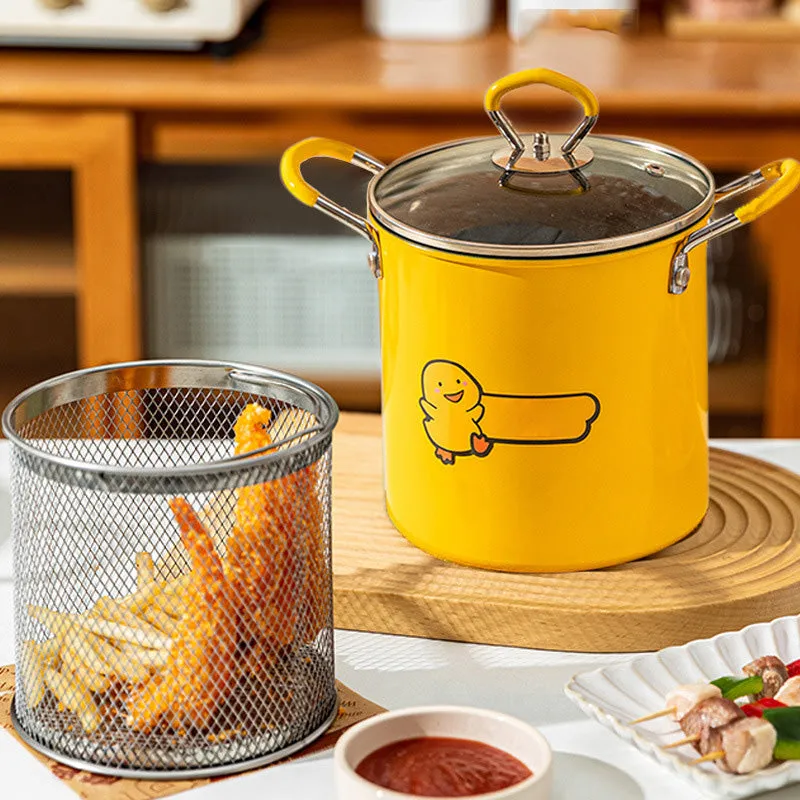 🔥Free Shipping🔥 Multi-Functional Household Fryer With Lid