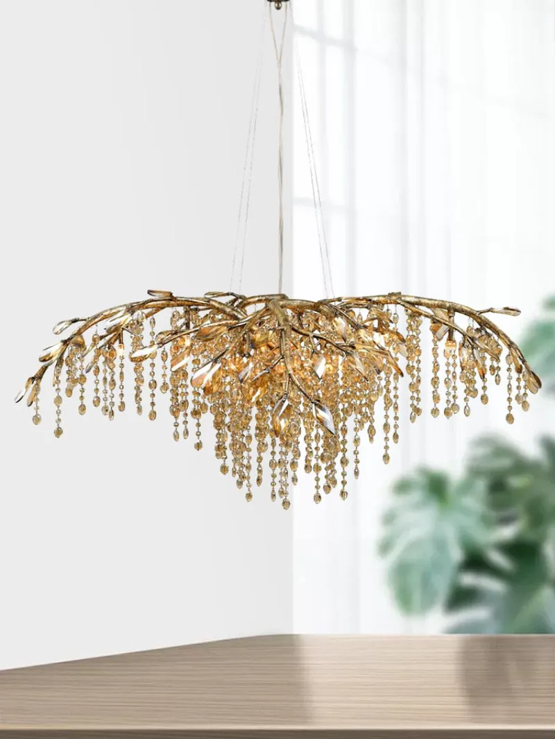 French crystal chandelier designer style creative living room dining room chandelier luxury villa decoration for island lighting