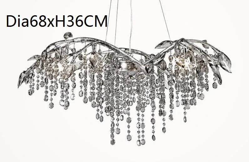 French crystal chandelier designer style creative living room dining room chandelier luxury villa decoration for island lighting