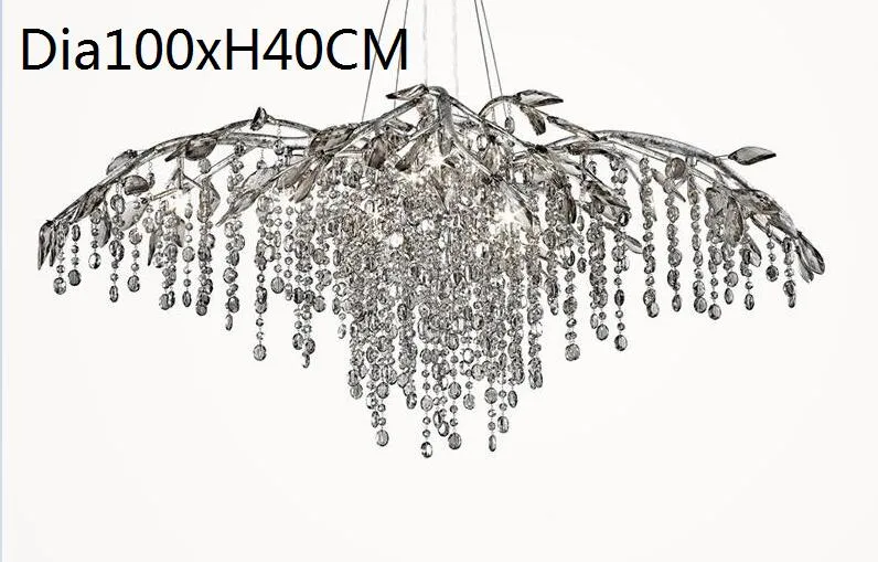 French crystal chandelier designer style creative living room dining room chandelier luxury villa decoration for island lighting