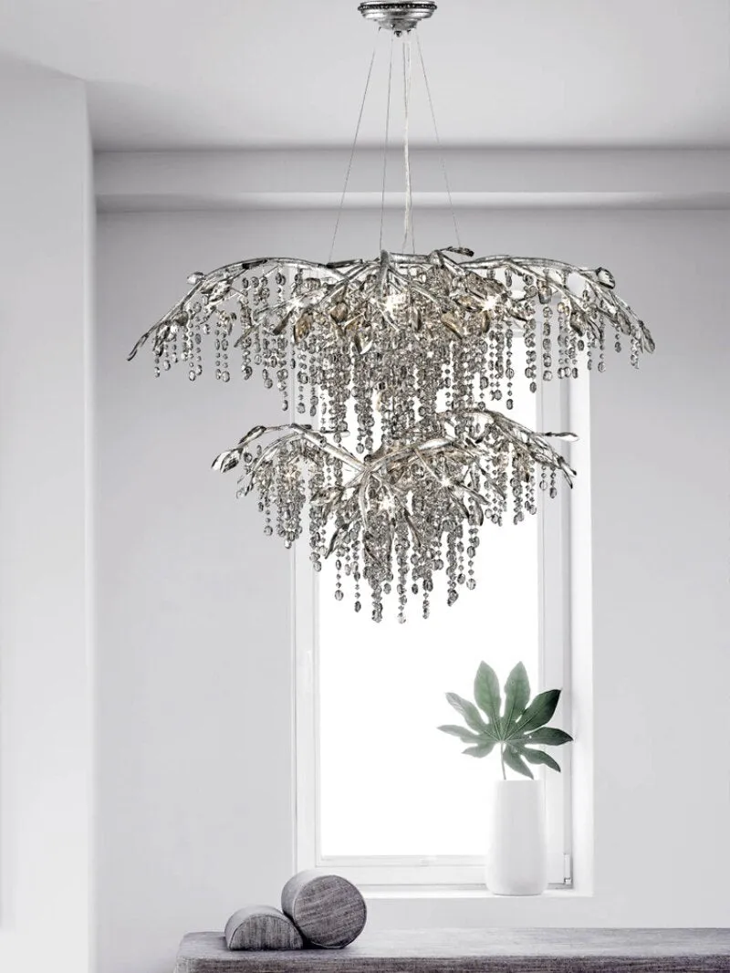 French crystal chandelier designer style creative living room dining room chandelier luxury villa decoration for island lighting