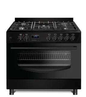 Gas-Electric Cooker Ravanson Kwge-K90 Cheff Modern (Black)