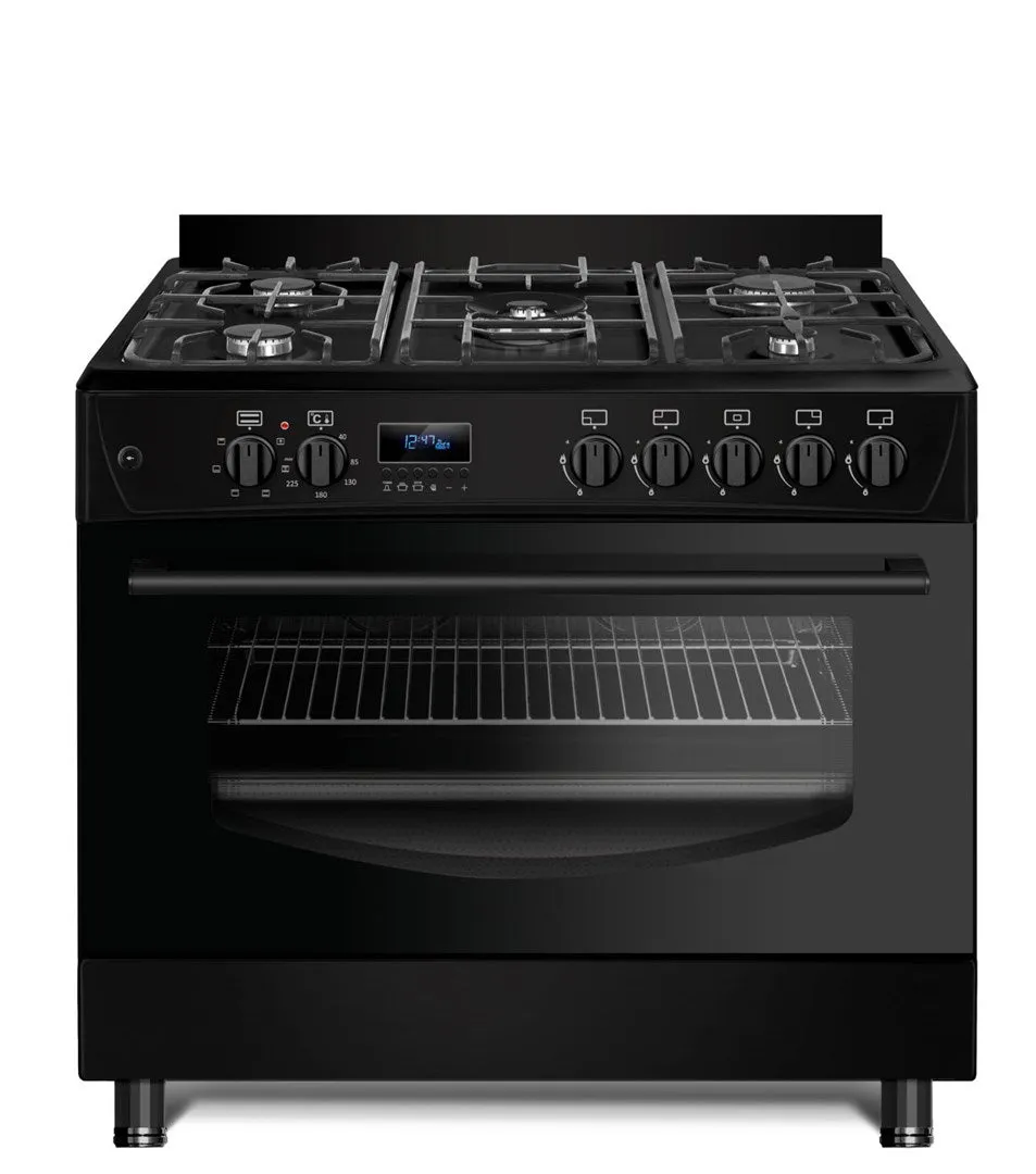 Gas-Electric Cooker Ravanson Kwge-K90 Cheff Modern (Black)