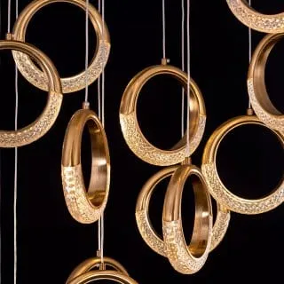 Half Moon Ring Duplex Chandelier