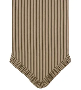 Heirloom Stripe Table Runner in Pepper