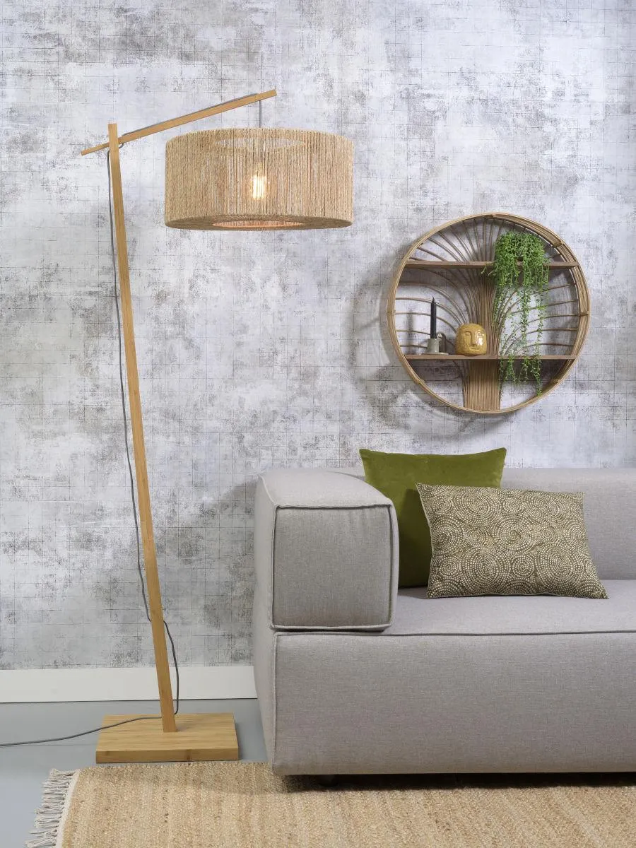 Iguazu Columnar Jute Floor Light