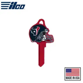 Ilco - NFL TeamKeys - Helmet Edition - Key Blank - Houston Texans - KW1 (5 Pack)