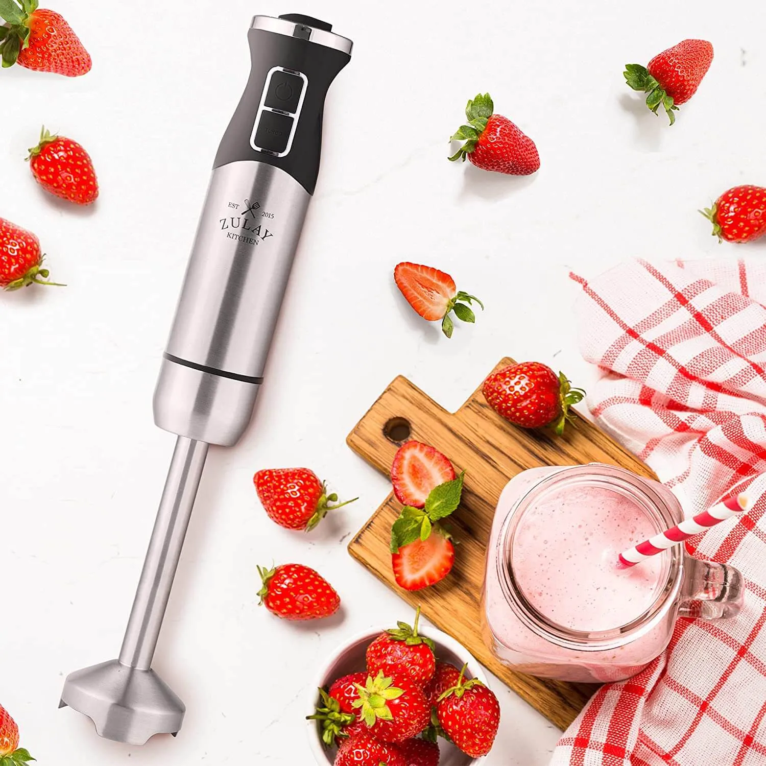 Immersion Blender Handheld 500w Powerful Mixer for Cooking