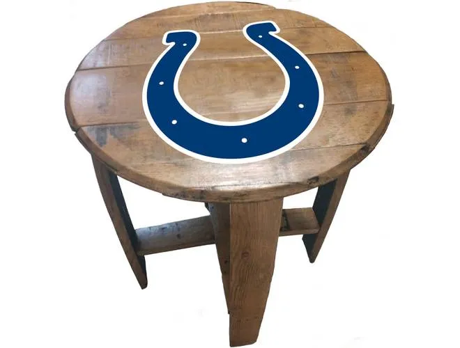 Imperial USA Officially Licensed NFL Oak Barrel Side Table