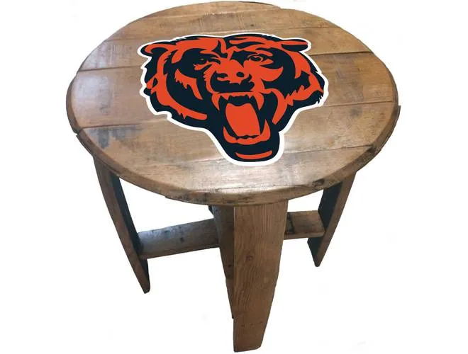 Imperial USA Officially Licensed NFL Oak Barrel Side Table