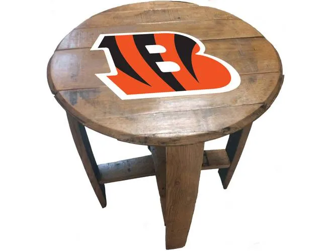 Imperial USA Officially Licensed NFL Oak Barrel Side Table