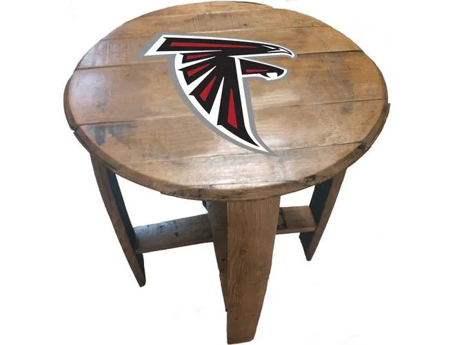 Imperial USA Officially Licensed NFL Oak Barrel Side Table