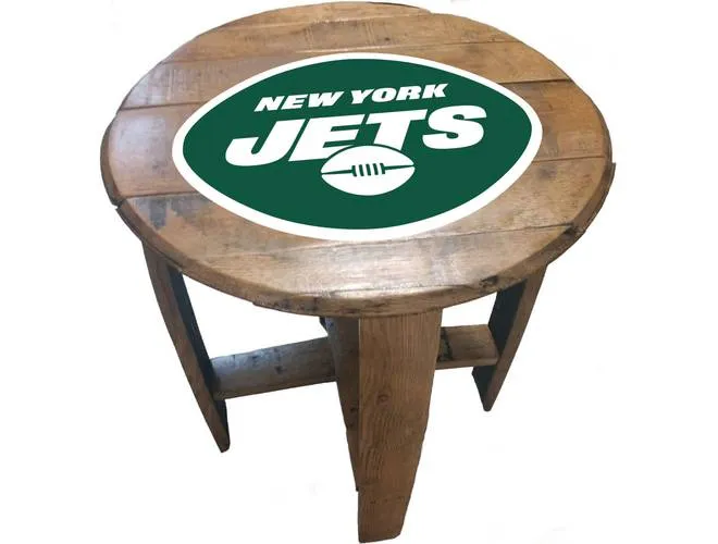 Imperial USA Officially Licensed NFL Oak Barrel Side Table