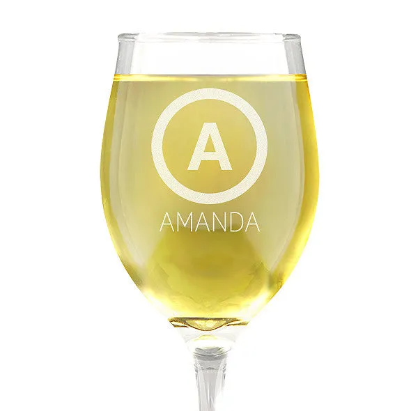 Initial Design Wine Glass