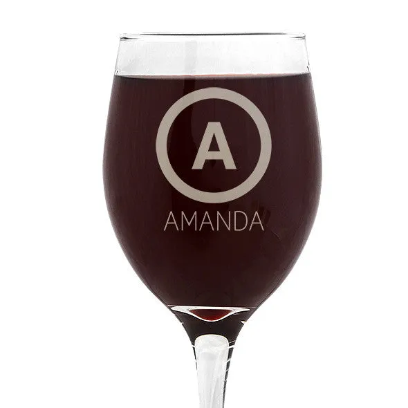 Initial Design Wine Glass