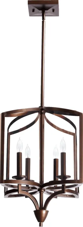 Kaufmann Transitional Pendant in Oiled Bronze