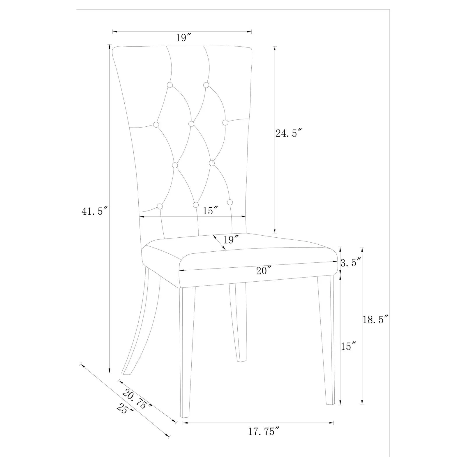 Kerwin Gray/Chrome 5-Piece Dining Set