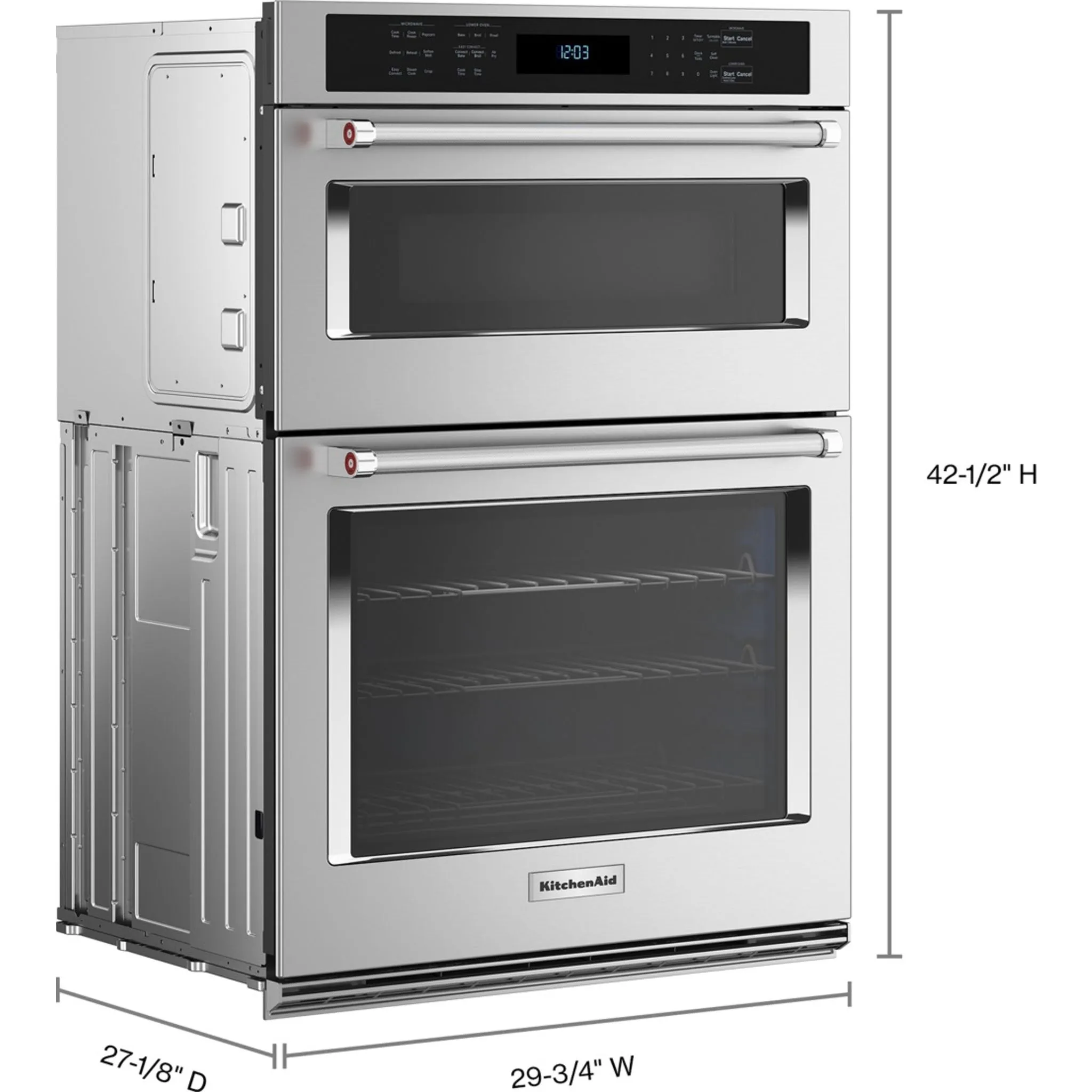 KitchenAid  30" Combination Microwave Wall Oven with Air Fry Mode (KOEC530PPS)