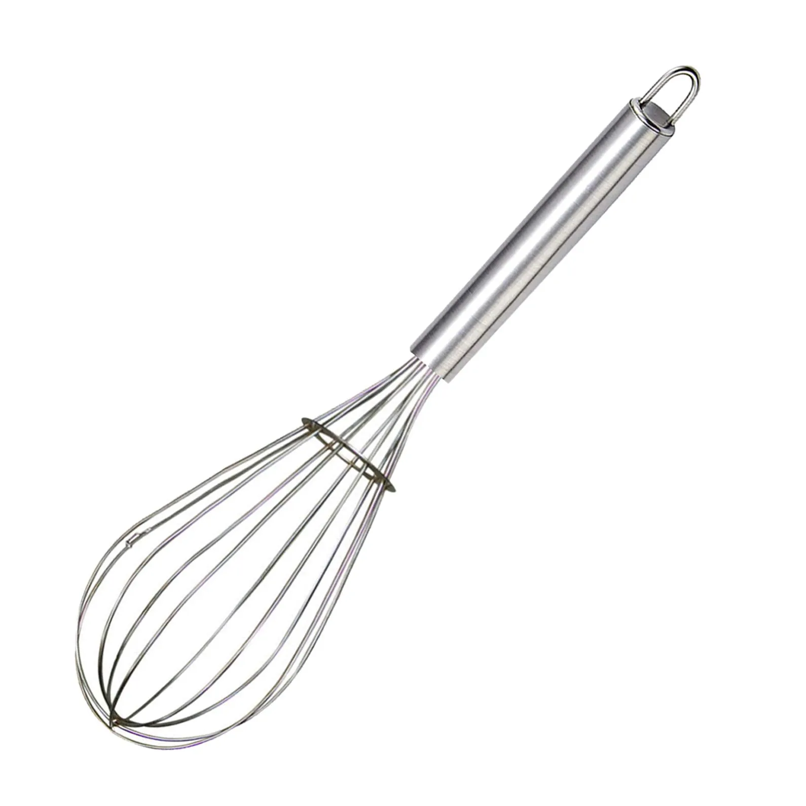 Kuber Industries 2.5 MM 2 Pieces Stainless Steel Hand Blender Mixer Froth Whisker Latte Maker for Milk Coffee Egg Beater Juice,50 cm (Silver) - CTKTC031351