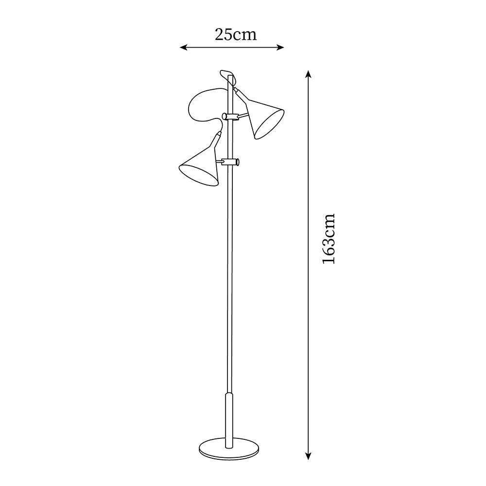 Laiton Floor Lamp 9.8″- 64″