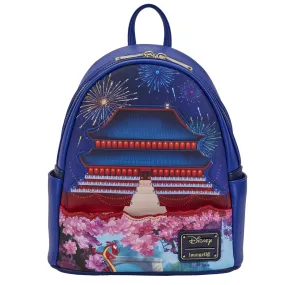 Loungefly Disney Mulan Castle Light Up Mini Backpack