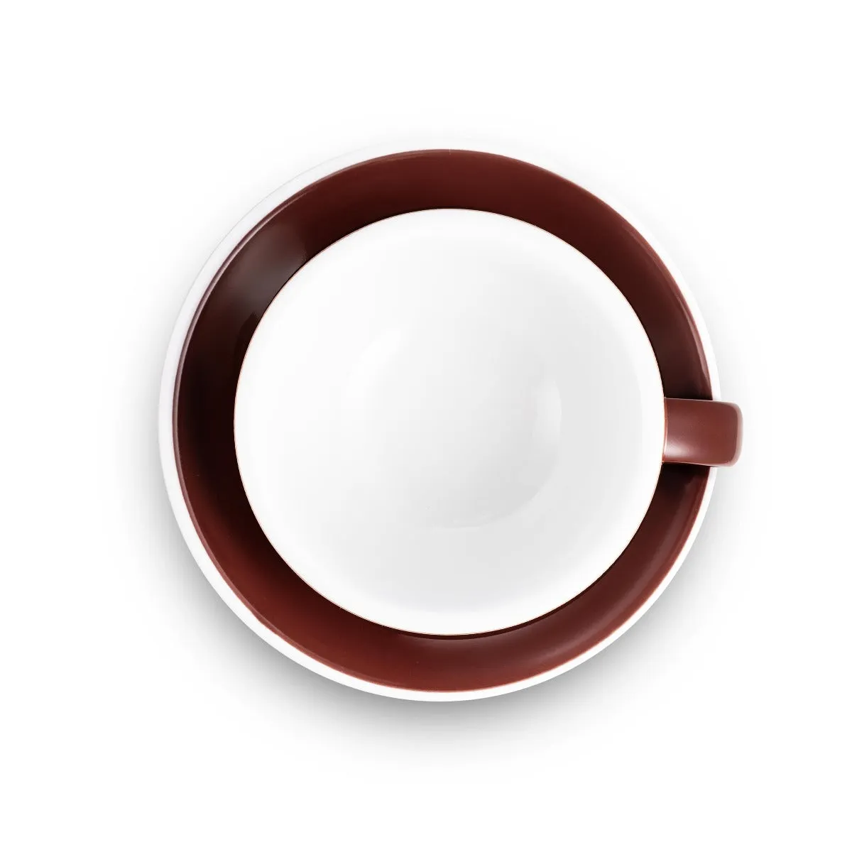 Loveramics Egg Style Cappuccino Cup & Saucer - Brown (6.7oz/200ml)