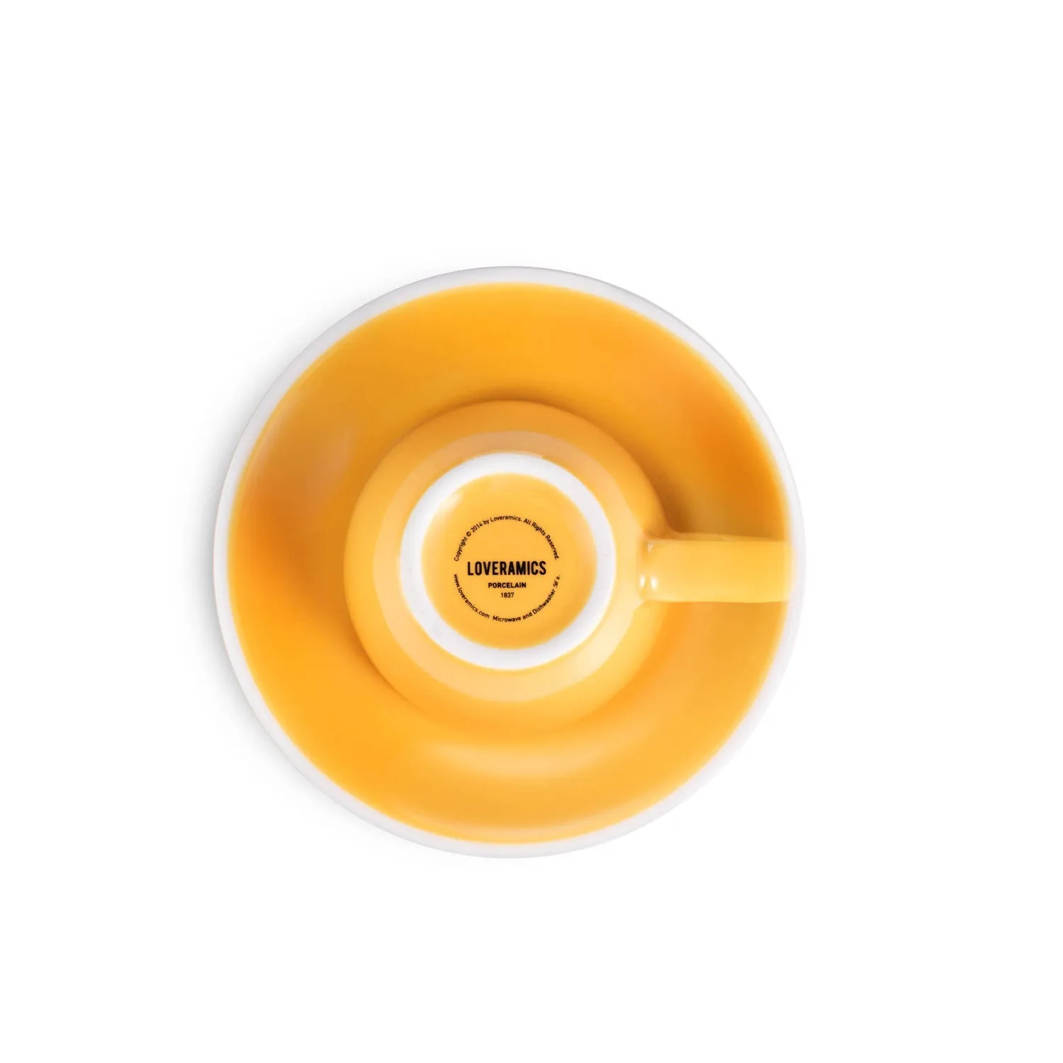 Loveramics Tulip Style Espresso Cup & Saucer - Yellow (2.7oz/80ml)